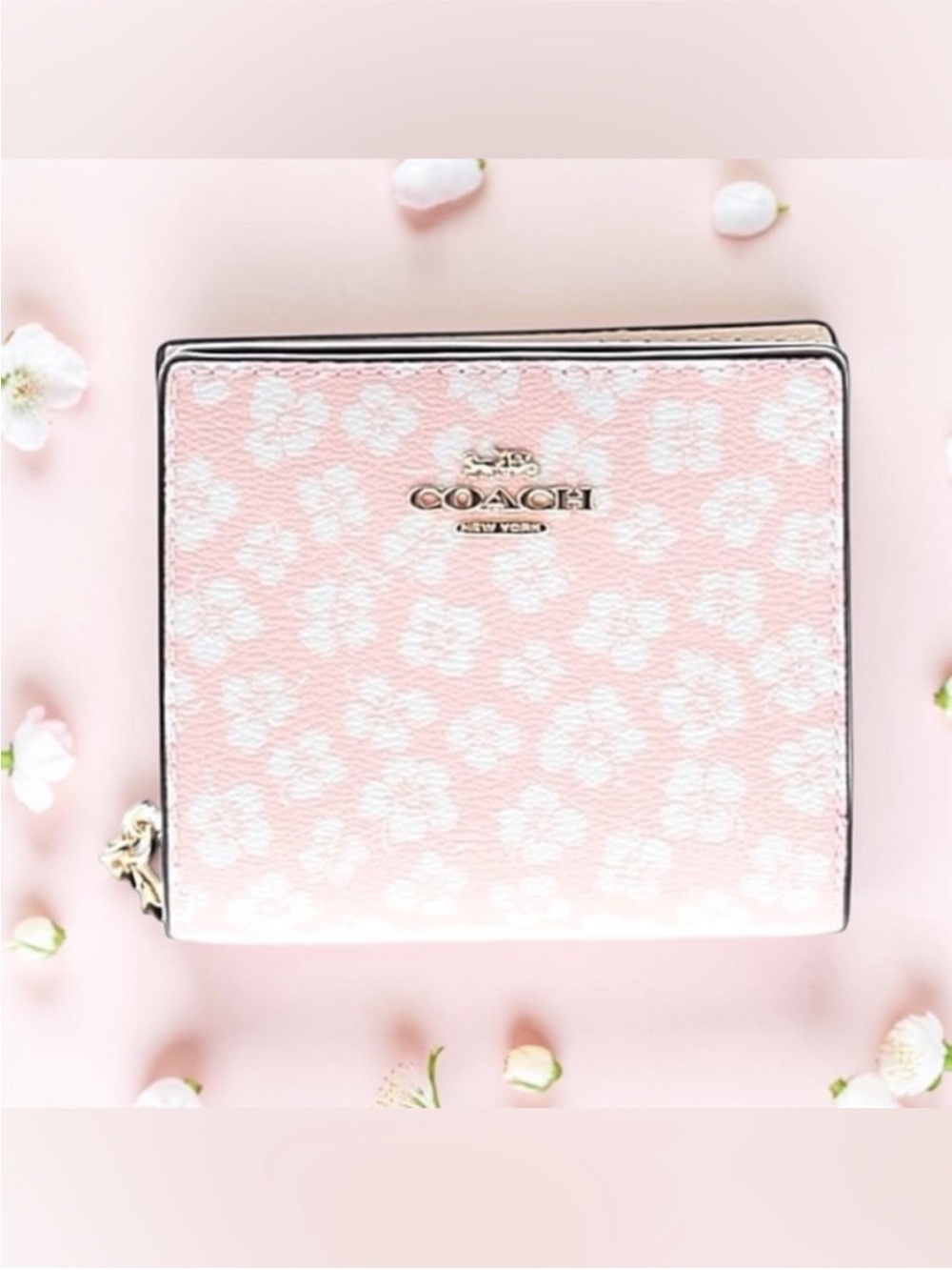 COACH Snap Wallet with Graphic Ditsy Floral Print (Style
No. CA782)/NWOT